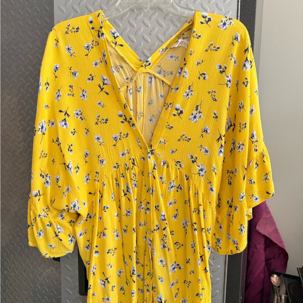 Love Yellow Blouse Top